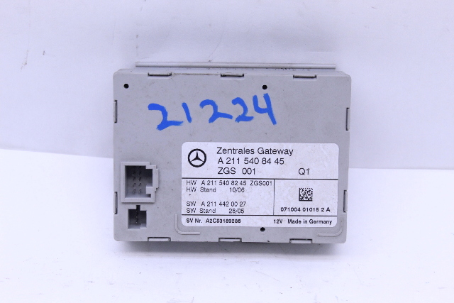 2008 Mercedes Cls550 W219 Central Gateway Control Module - 2115408445 OEM