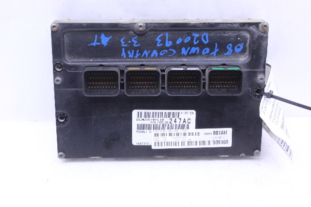 2008 Dodge Town Country Engine Computer Module ECU ECM DME