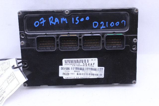 2007 Dodge Ram 1500 Engine Computer Module ECU ECM DME