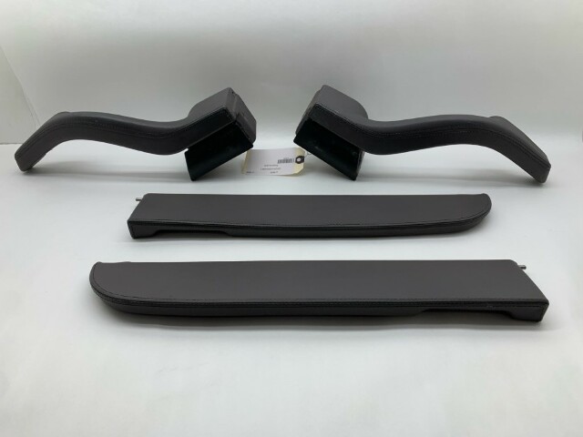 1995-1998 Porsche 911 993 Door Grab Pull Armrest Grey Leather Pair OEM Used