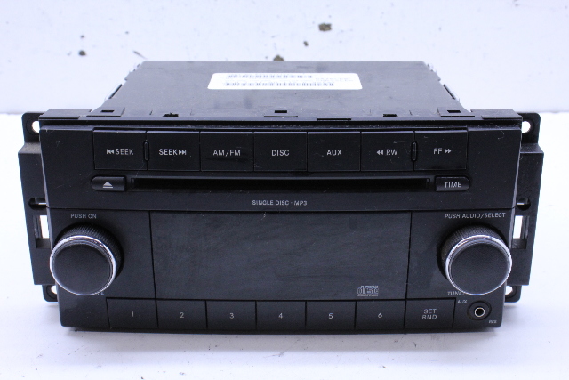 Dodge Chrysler AM FM Radio Stereo CD MP3 05091111AC
