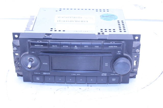 Dodge Chrysler Jeep AM FM Radio MP3 CD Receiver 05091175AD OEM