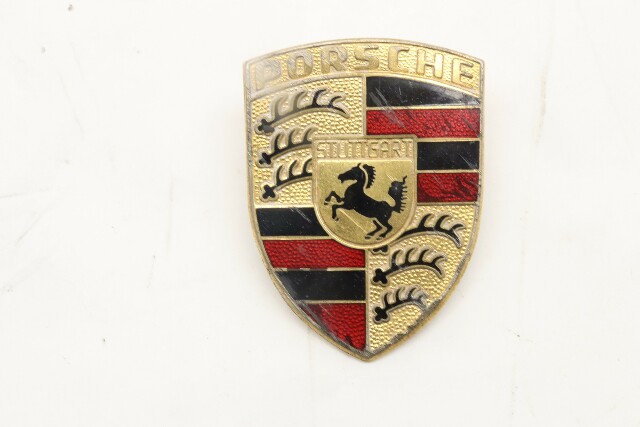 Porsche 911 Boxster Cayman Front Hood Emblem Crest Emblem Badge OEM