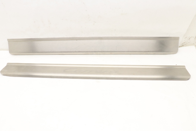 1999-2004 Porsche 911 996 Stainless Steel Door Sill Trim "Carrera" OEM
