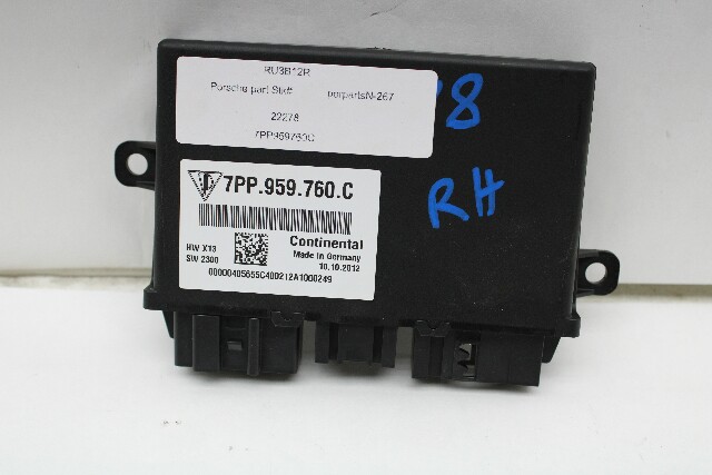 2013 Porsche Cayenne Front Seat Control Module OEM