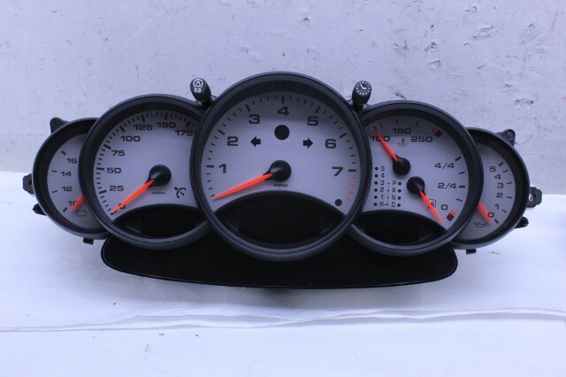 1999 Porsche 911 996 Speedometer Instrument Cluster 99664110403 White OEM