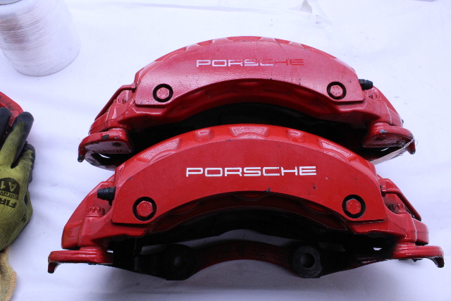 2008 2009 2010 Porsche Cayenne Turbo 957 Brake Caliper Brembo Front Pair Set 95535142170 OEM