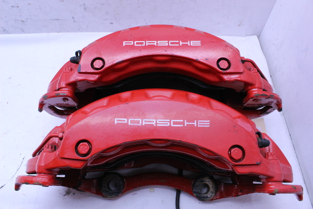 2008 2009 2010 Porsche Cayenne Turbo 957 Brake Caliper Brembo Front Pair Set 95535142170 OEM