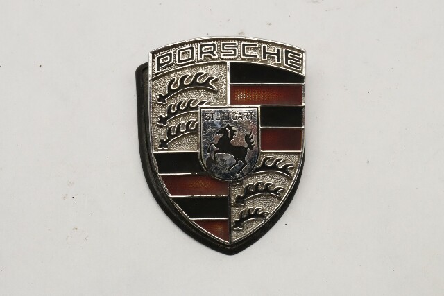 Porsche 911 Boxster Cayman Front Hood Emblem Crest Emblem Badge OEM