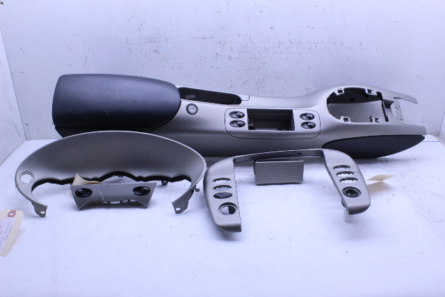 2002 2003 2004 Porsche 911 996 Center Console Dash Trim Set Satin Nickel ALUMINUM TRIM SET OEM