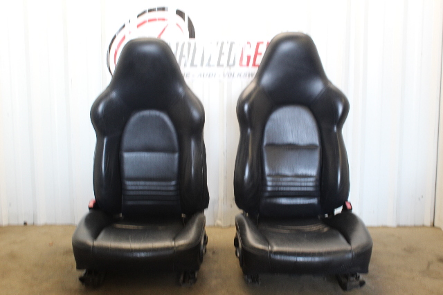 1999-2004 Porsche 911 Boxster Sport Seat Seats Pair Front Blue