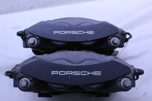 2017 2018 2019 Porsche 911 991.2 Rear Brake Caliper Calipers Set Pair Black - 9P1615423C OEM