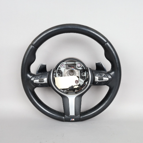 2014-2016 BMW 528i 535i Steering Wheel M-Sport Paddle Shift 32307851230 OEM Used