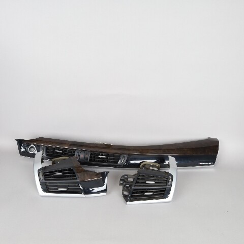 2014-2019 BMW X5 X6 Dash AC Air Vent Set Center RIght Left 64229252648 OEM Used