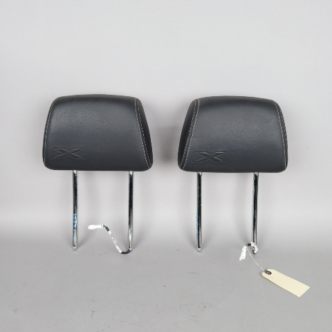 2011-2018 BMW X3 X4 Front Seat Headrest Pair "X" Logo 52107368473 OEM Used