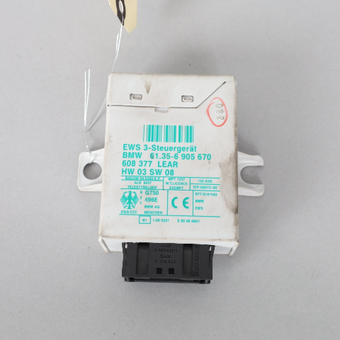 BMW 325i 330i 525i 530i 540i 750i EWS Immobilizer Module 61356905670 OEM Used