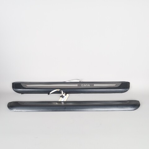 2004-2010 BMW 645ci 650i Door Sill Trim Plate Pair Lighted 51477079959 OEM Used