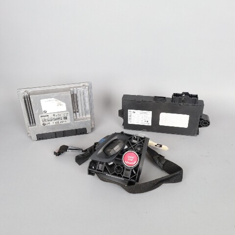 2007-2010 BMW X5 4.8 Engine Computer ECU CAS Module Ignition Key Set OEM Used