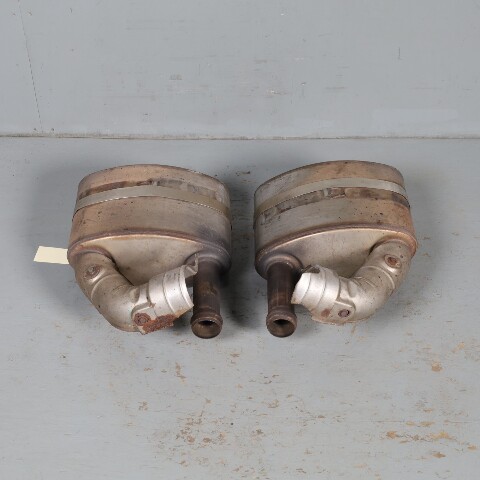 1995-1998 Porsche 911 993 Exhaust Muffler Right Left Pair TECHART OEM Used