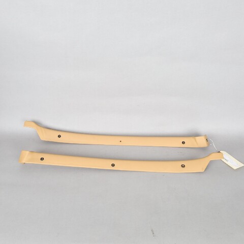 1990-1998 Porsche 964 993 Coupe Quarter Window Trim Pair Beige Leather OEM Used