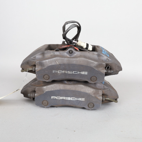 1997-2012 Porsche Boxster Cayman Front Brake Calipers Brembo Set Black OEM Used