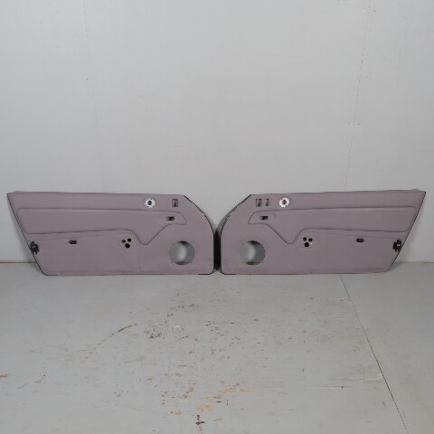 1995-1998 Porsche 911 993 Door Panels Pair Set Classic Grey Leather OEM Euro