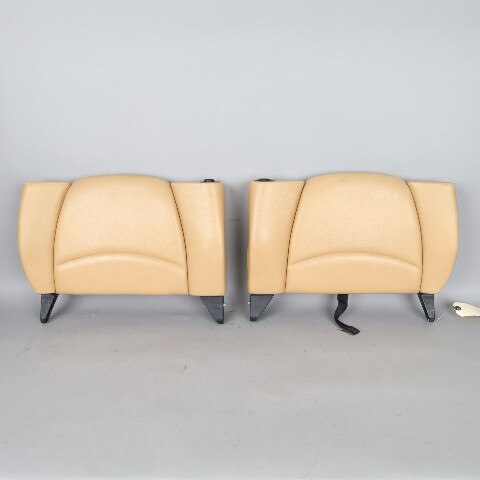 1995-1998 Porsche 911 993 Coupe Rear Seat Backrest Pair Beige OEM