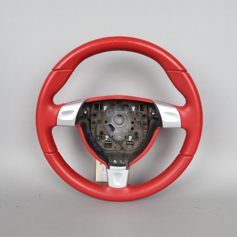 06-09 Porsche 911 Boxster Cayman Sport Steering Wheel Carrera Red OEM NOTE