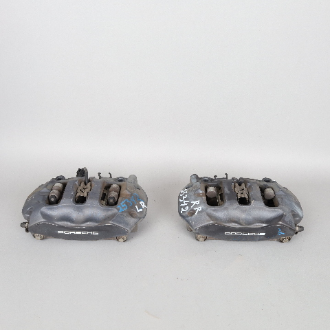 2011-2018 Porsche Cayenne Rear Brake Calipers Brembo Black 95835242301 OEM Used