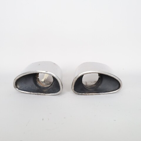 2002-2004 Porsche 911 996 C4S Exhaust Muffler Tips Pair Right / Left OEM