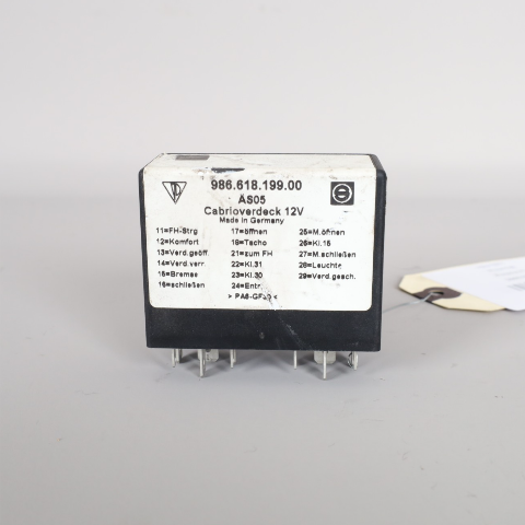2000-2004 Porsche Boxster 986 Convertible Top Relay 98661819900 OEM