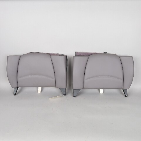 1995-1998 Porsche 911 993 Coupe Rear Seat Backrest Pair Leather Grey OEM Used