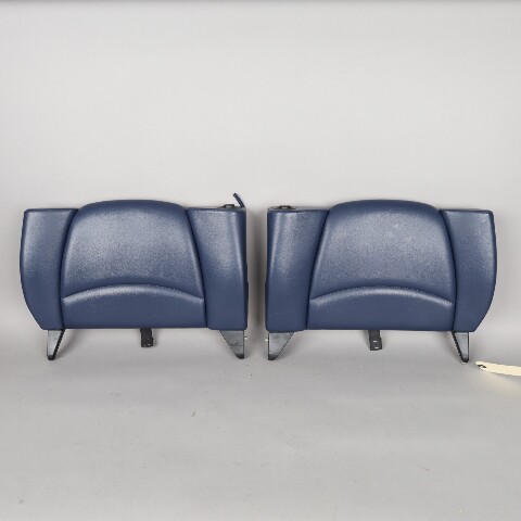 1995-1998 Porsche 911 993 Coupe Rear Seat Backrest Pair Midnight Blue OEM Used