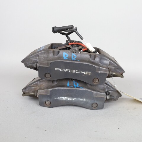 1997-2012 Porsche Boxster Cayman Rear Brake Calipers Brembo Set Black OEM Used