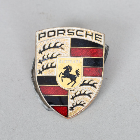 Porsche 911 Boxster Cayenne Hood Emblem Crest Badge 99355921100 OEM Used