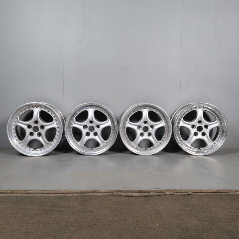 Porsche 993 Speedline Replica Wheels Rim Set 18X8.5 / 18X10 NOTE BENT AS IS