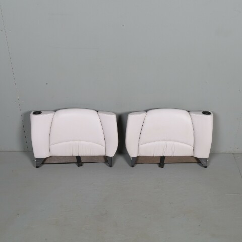 1995-1998 Porsche 911 993 Coupe Rear Seat Backrest Pair Leather Grey OEM Used