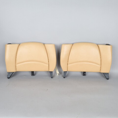 1995-1998 Porsche 911 993 Coupe Rear Seat Backrest Pair Beige OEM Used