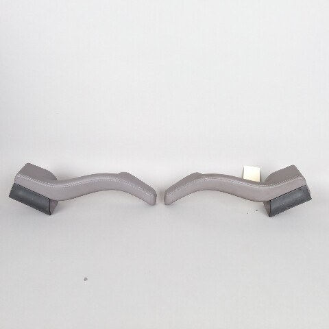 1995-1998 Porsche 911 993 Door Grab Pull Grey Leather Pair OEM Used