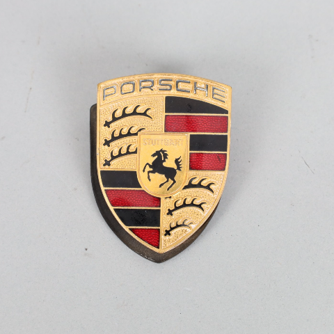 Porsche 911 Boxster Cayenne Hood Emblem Crest Badge 99355921100 OEM Used