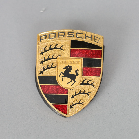 Porsche 911 Boxster Cayenne Hood Emblem Crest Badge 99655921100 OEM Used