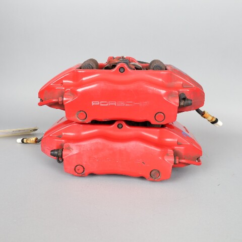 2000-2012 Porsche Boxster Cayman Front Brake Calipers Brembo Pair Red OEM Used