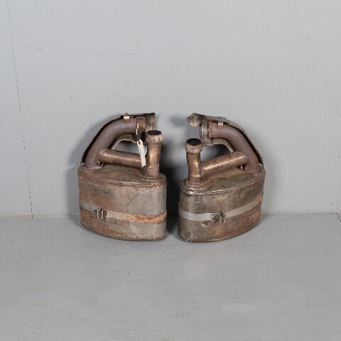 1995-1998 Porsche 911 993 Exhaust Muffler Right Left Pair With Bypass OEM Used