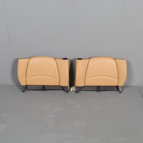 1995-1998 Porsche 911 993 Coupe Rear Seat Backrest Pair Beige OEM Used