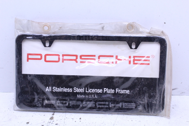 Porsche Stainless Steel License Plate Frame Stock#NOF3601 OEM