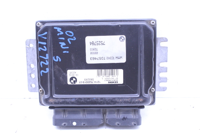 2002 Mini Cooper S 1.6L Hatchback Engine Computer Module ECU ECM DME 12147520019 OEM