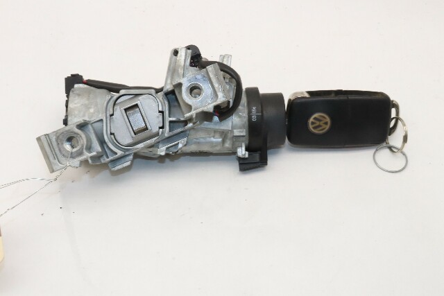 2009 Volkswagen Tiguan Ignition Switch Cylinder Housing Key Fob OEM
