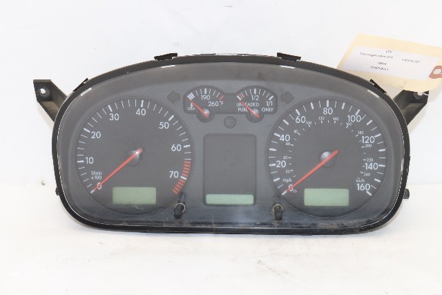 2001 Volkswagen Eurovan Speedo Speedometer Instrument Cluster Lens Damage OEM