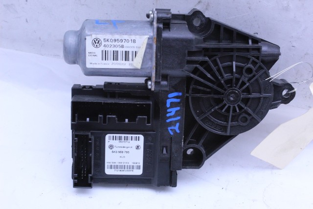 2010 2011 2012 2014 Volkswagen Golf GTI 4 Door Front Power Window Motor Left Driver OEM