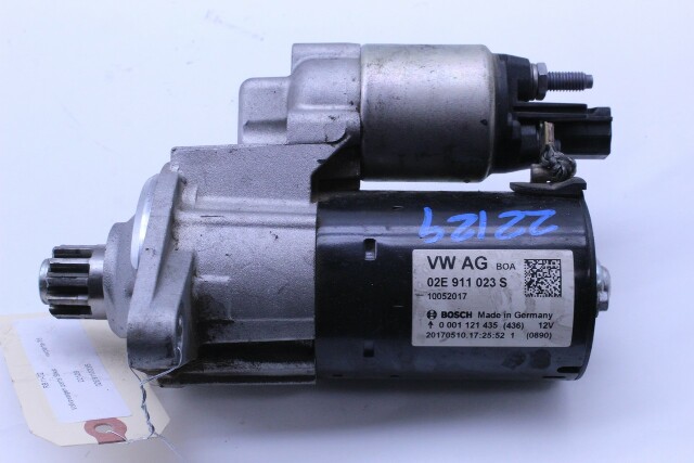 2017 Volkswagen GTI 2.0 Starter Motor 02E911023S OEM